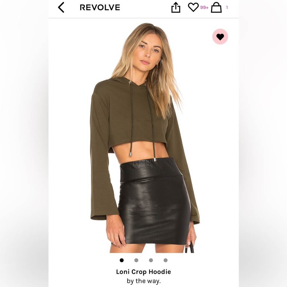 Revolve Loni Crop Hoodie
